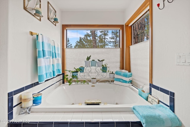 bathroom featuring a whirlpool tub