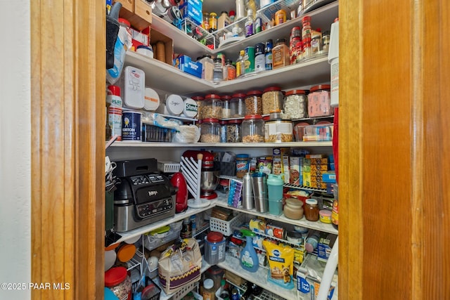 view of storage area