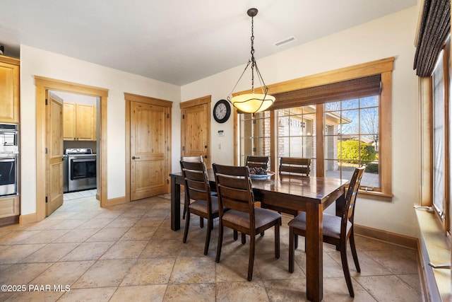 view of dining area