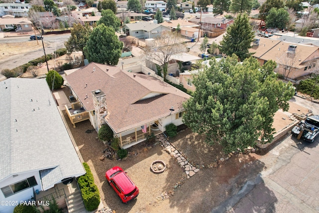 birds eye view of property featuring a residential view