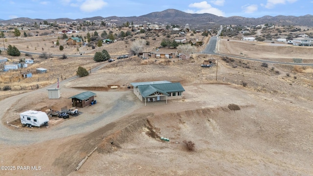 bird's eye view featuring a mountain view