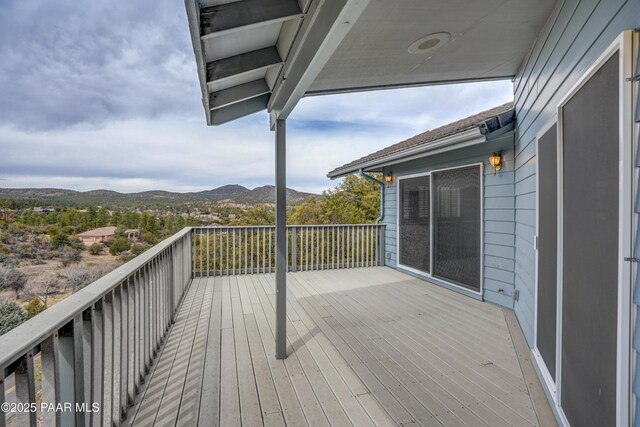 2312 Loma Vista Dr, Prescott, AZ 86305 - wooden terrace featuring a mountain view