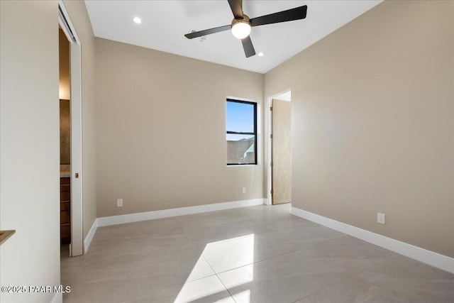 5285 High Cliff Way, Prescott, AZ 86301 - tiled empty room with ceiling fan