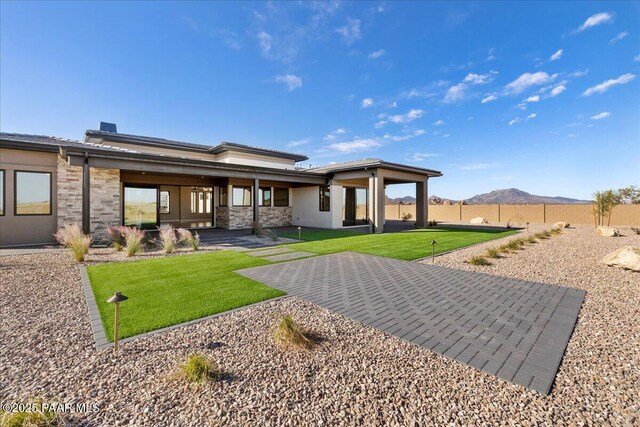 5285 High Cliff Way, Prescott, AZ 86301 - back of house with a mountain view