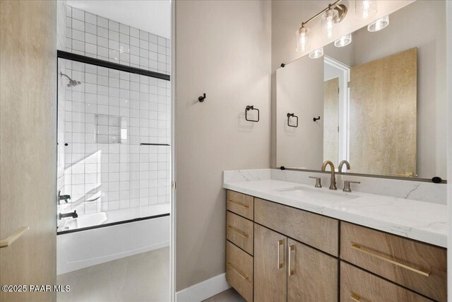 5285 High Cliff Way, Prescott, AZ 86301 - bathroom with vanity and shower / bath combination with glass door