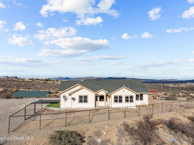 11645 E Prescott Dells Rnch Rd, Dewey-Humboldt, AZ 86327 - view of front facade with a mountain view