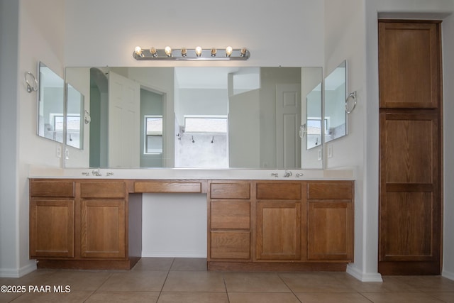 6560 E Brombil St, Prescott Valley, AZ 86314 - full bathroom with double vanity, tile patterned floors, and baseboards