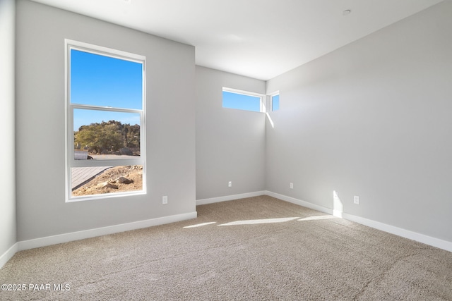 view of carpeted empty room