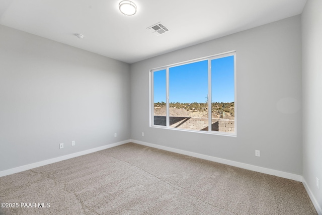 view of carpeted empty room