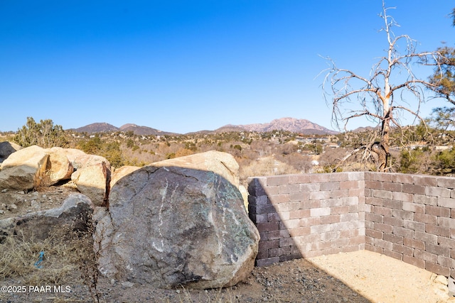 view of mountain feature