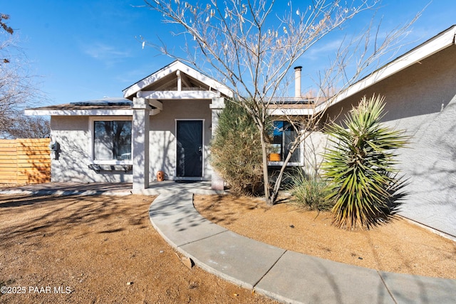 view of front of home