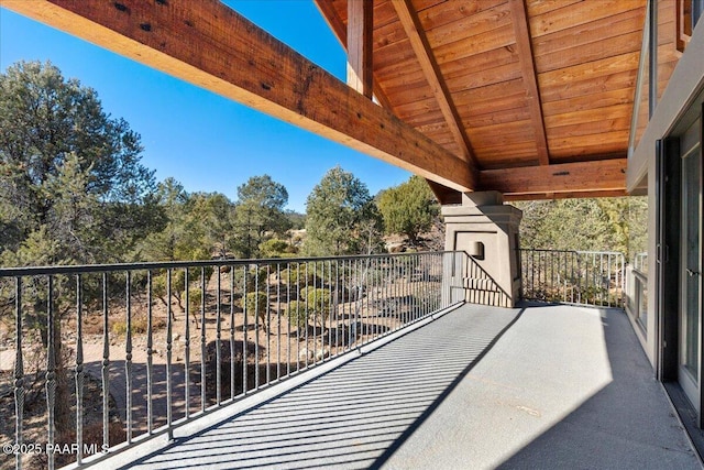 view of balcony