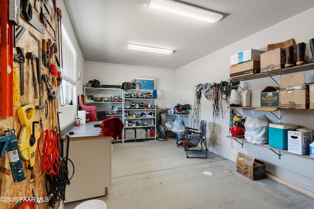 view of storage room