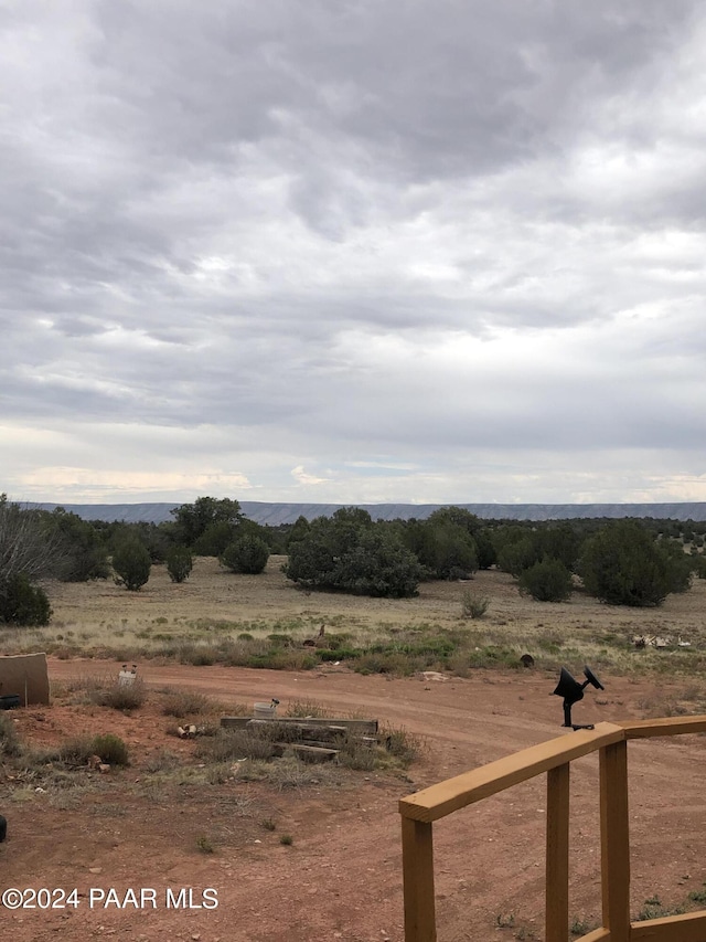 view of yard featuring a rural view