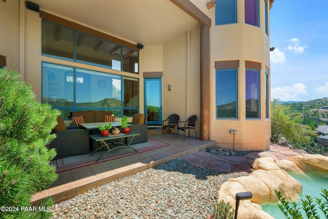 2253 Shadow Ridge Rd, Prescott, AZ 86305 - view of patio / terrace featuring an outdoor living space