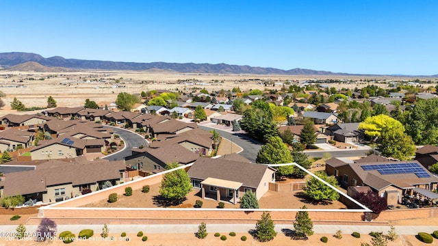 7876 N Siesta Sunset Ln, Prescott Valley, AZ 86315 - aerial view with a residential view and a mountain view