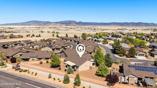 7876 N Siesta Sunset Ln, Prescott Valley, AZ 86315 - bird's eye view featuring a residential view and a mountain view
