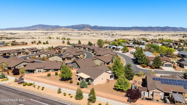 7876 N Siesta Sunset Ln, Prescott Valley, AZ 86315 - drone / aerial view with a residential view and a mountain view