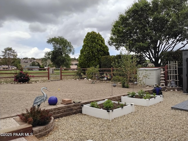11040 Singletree Trl, Dewey-Humboldt, AZ 86327 - view of community featuring a vegetable garden and a fenced backyard