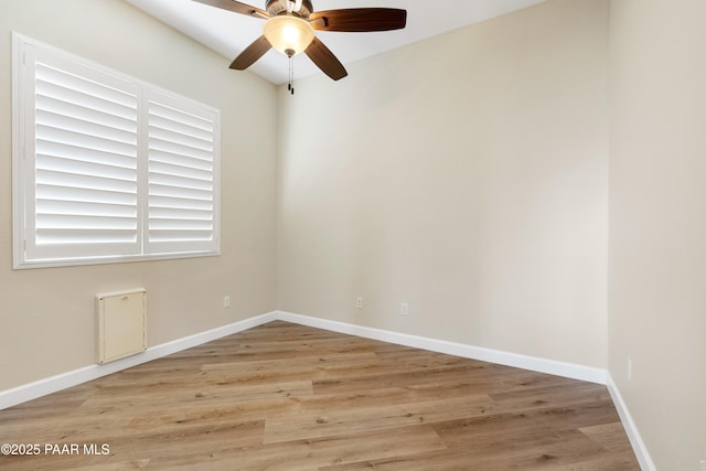 6380 E Deacon St, Prescott Valley, AZ 86314 - spare room featuring wood finished floors, ceiling fan, and baseboards