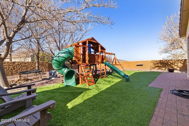 6969 E Encampment Dr, Prescott Valley, AZ 86314 - view of play area featuring a lawn