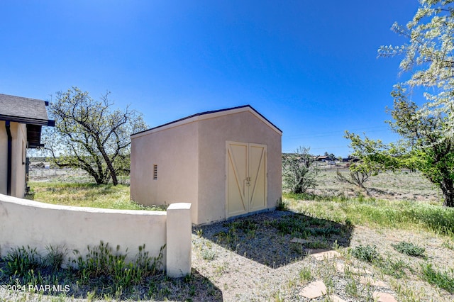 view of outdoor structure