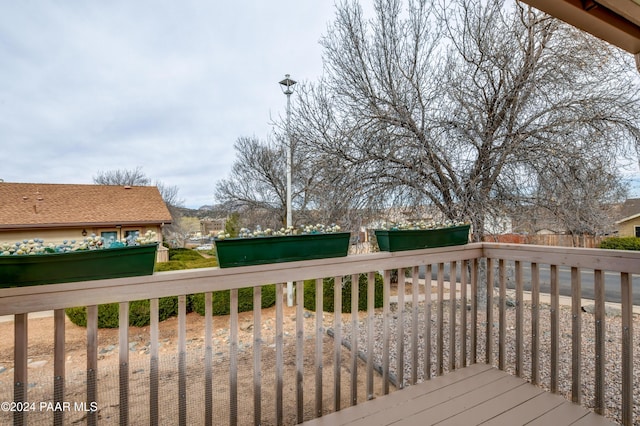 view of wooden terrace