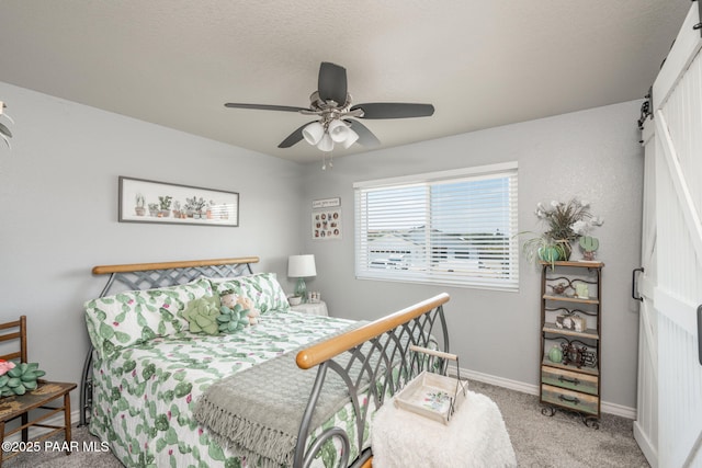11755 Hondo Hts, Dewey-Humboldt, AZ 86327 - carpeted bedroom featuring ceiling fan and baseboards