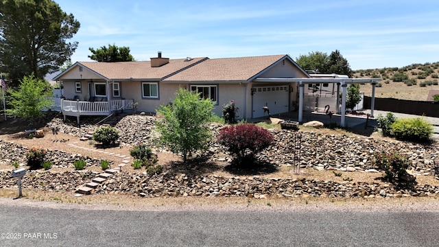 11755 Hondo Hts, Dewey-Humboldt, AZ 86327 - ranch-style home with a garage and stucco siding
