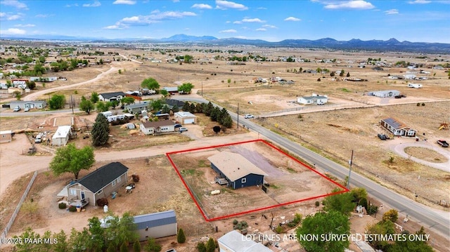 25355 N Catalina St, Paulden, AZ 86334 - bird's eye view with view of desert, a mountain view, and a rural view