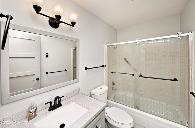 2151 S Resort Way Unit 1C, Prescott, AZ 86301 - full bath featuring combined bath / shower with glass door, toilet, and vanity