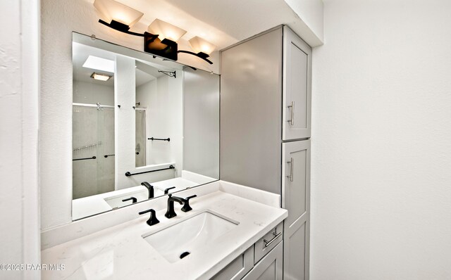 2151 S Resort Way Unit 1C, Prescott, AZ 86301 - full bath with a shower with shower door and vanity