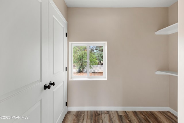 315 N Robinson Dr, Prescott, AZ 86303 - laundry room featuring wood finished floors and baseboards
