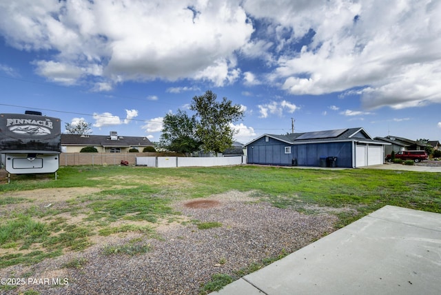 3718 N Navajo Dr, Prescott Valley, AZ 86314 - view of yard with fence and a garage