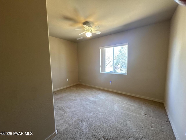 2508 N Leah Ln, Prescott, AZ 86301 - empty room with carpet floors, baseboards, ceiling fan, and visible vents