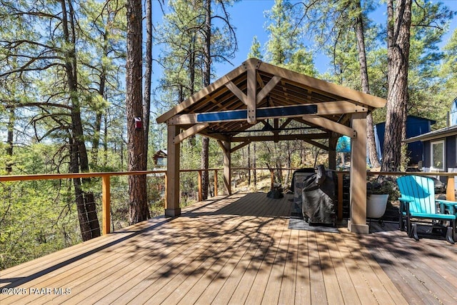 4820 S Lund Ct, Prescott, AZ 86303 - deck featuring a gazebo