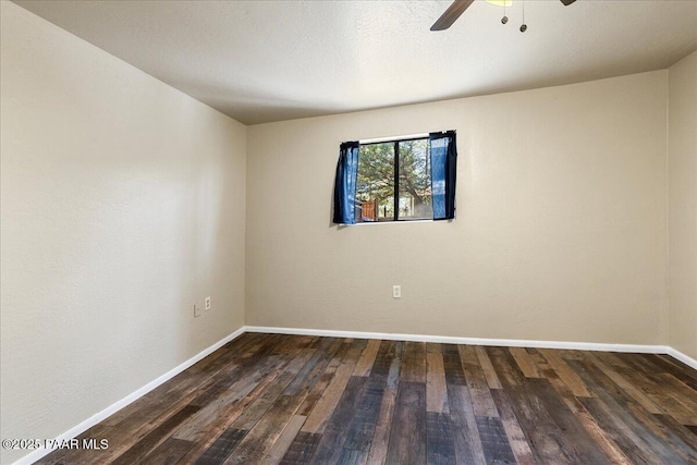 4820 S Lund Ct, Prescott, AZ 86303 - empty room with a ceiling fan and wood finished floors