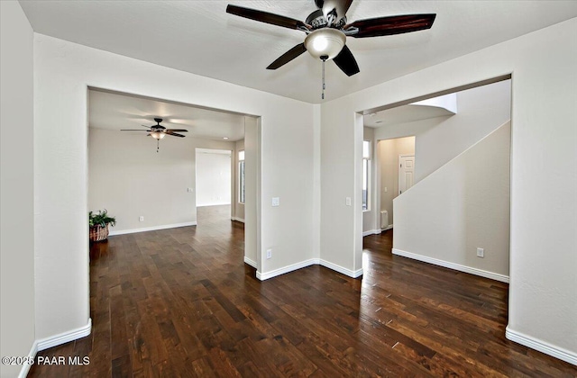 7273 Woolsey Ranch Rd, Prescott Valley, AZ 86314 - empty room with a ceiling fan and hardwood / wood-style flooring
