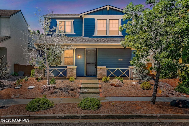7273 Woolsey Ranch Rd, Prescott Valley, AZ 86314 - craftsman house with covered porch and board and batten siding