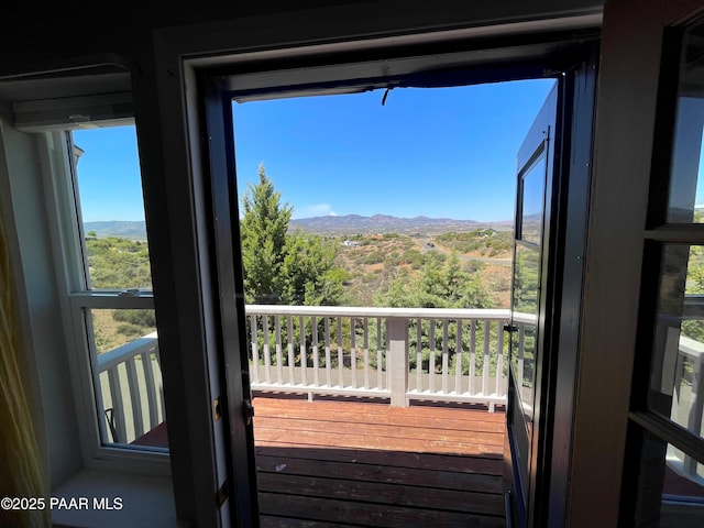 14600 E Eagle Dr, Dewey-Humboldt, AZ 86327 - doorway with a mountain view and plenty of natural light