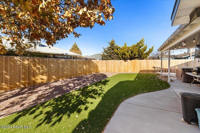 view of yard featuring a patio area