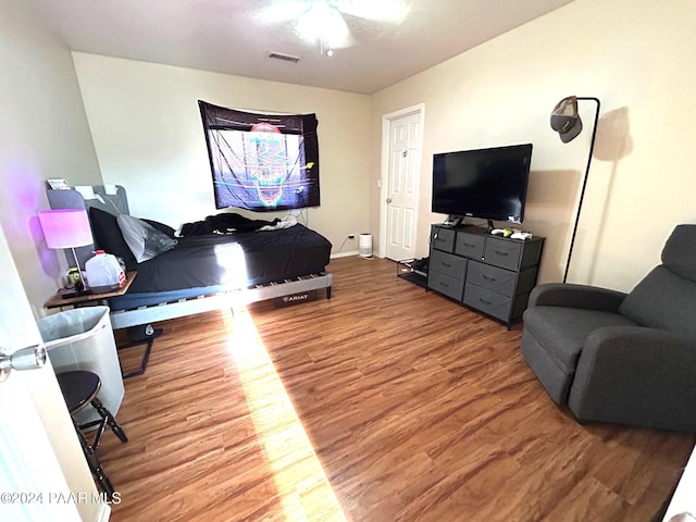 living room featuring hardwood / wood-style floors