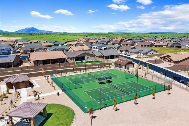 aerial view featuring a residential view
