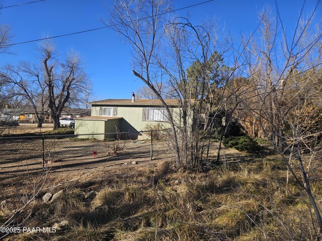 view of rear view of property