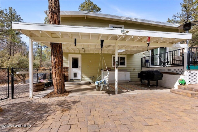 view of rear view of property