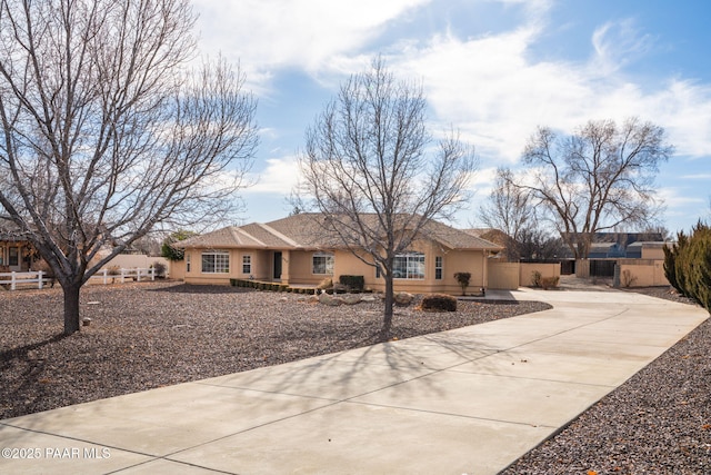 view of ranch-style house