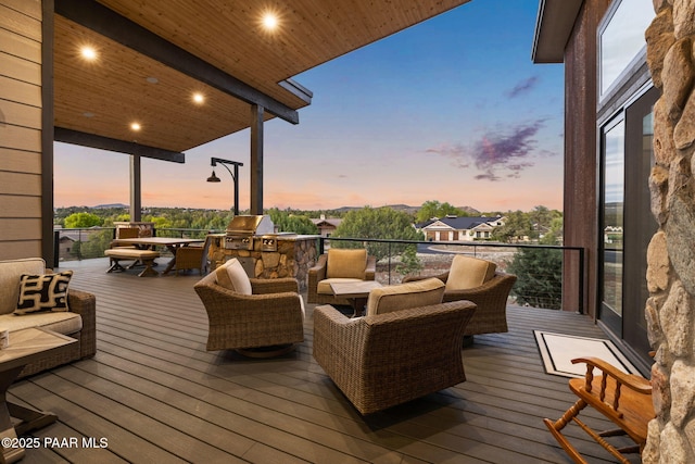 15425 N Talking Rock Ranch Rd, Prescott, AZ 86305 - deck with a grill