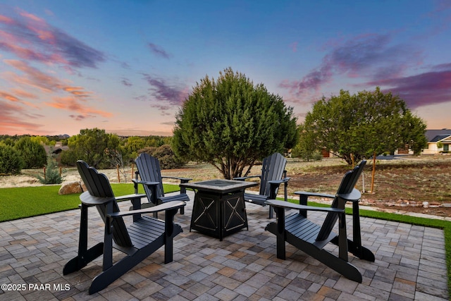 15425 N Talking Rock Ranch Rd, Prescott, AZ 86305 - view of patio featuring a fire pit