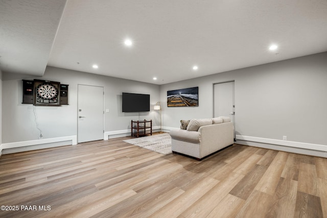 15425 N Talking Rock Ranch Rd, Prescott, AZ 86305 - living area with recessed lighting and light wood-style flooring
