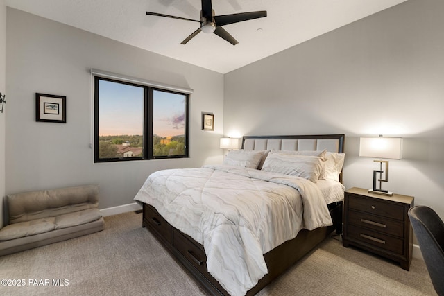 15425 N Talking Rock Ranch Rd, Prescott, AZ 86305 - bedroom with light carpet and a ceiling fan